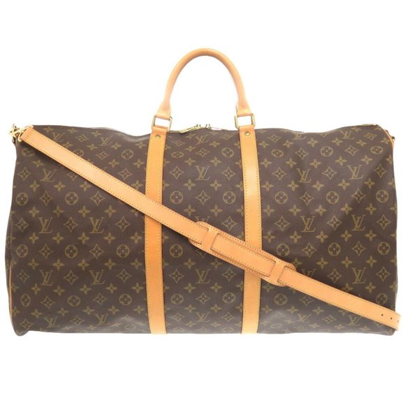 Louis Vuitton Keepall Bandoulière 60 Brown Canvas travel - Picture 1 of 10